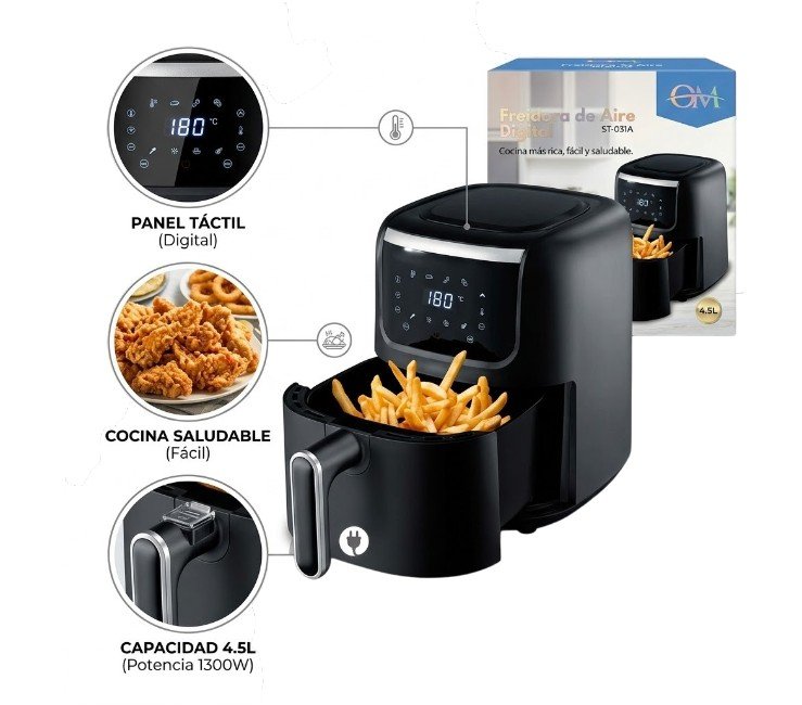 FREIDORA DE AIRE DIGITAL 4.5L
