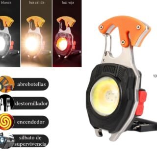 LUZ LLAVERO MULTIUSO RECARGABLE