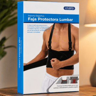 Faja protectora lumbar ajustable