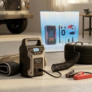 Arrancador con compresor portátil 4 en 1 10000mAh recargable