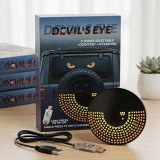 Ojos luz led para parabrisas con varios ritmos de luces (par chico)