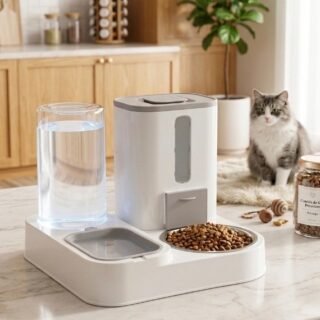 Comedero bebedero automático para mascotas