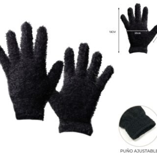 GUANTE DE INVIERNO POLAR ADULTO NEGRO