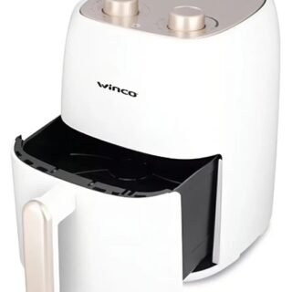 FREIDORA WINCO 4.5L 1500W blanca y negra