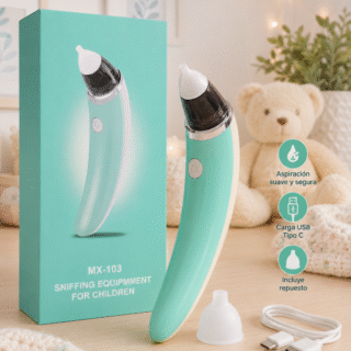 Aspirador nasal recargable usb (incluye repuesto)