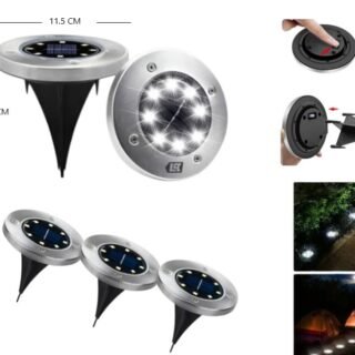 PACK 4 ESTACAS LED SOLARES EXTERIOR SL-600